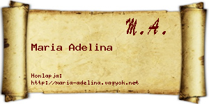 Maria Adelina névjegykártya